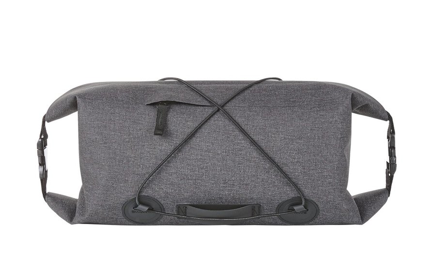 Halfar Grey Melange Bicycle Bag with Roll-Top Closure, Grey Melange 30 x 16 x 16 cm, HF8012