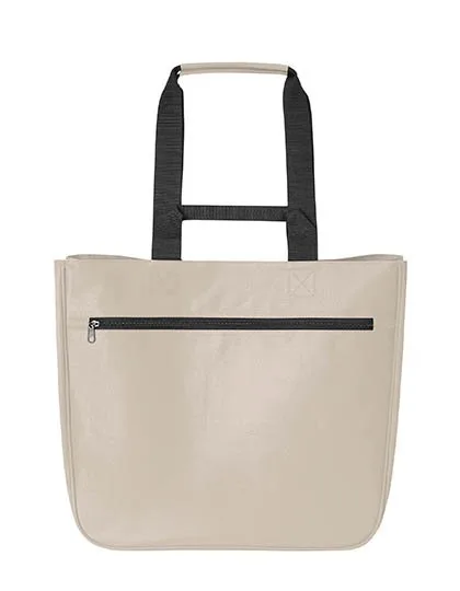 Halfar Shopper Softbasket made of Recycled Polyester, Beige 40 x 37 x 20 cm, HF8020