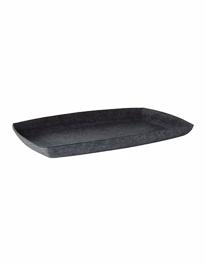 Halfar Inlay Basket en Feutre et Polyester, Anthracite 40,5 x 3 x 24 cm, HF8024