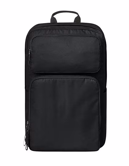 Halfar Notebook-Rucksack Fellow aus recyceltem Polyester, Black 28 x 42 x 12 cm, HF8036