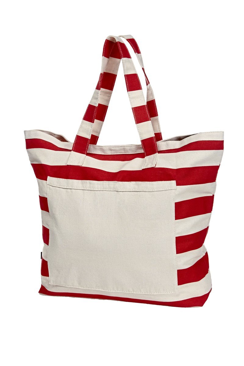 Halfar Großer Baumwoll-Shopper mit Vortasche, Anthracite 60 x 46 x 18 cm, HF9116