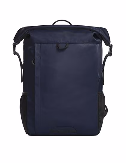 Halfar Mellow Rucksack aus rPET mit LED-Befestigung, Navy 31 x 40 x 15 cm, HF9201
