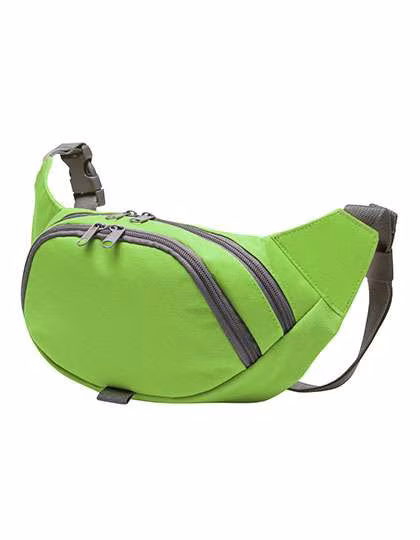 Halfar Sac Banane avec Ceinture Ventrale Réglable, Black 30 x 16 x 7 cm, HF9793