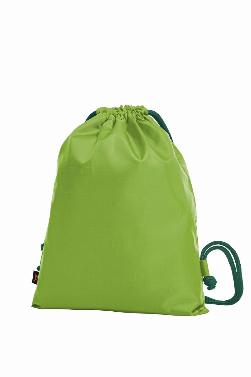 Halfar Farbenfroher Taffeta Rucksack mit Kordel, Apple Green/Green 33 x 42 cm, HFK3060