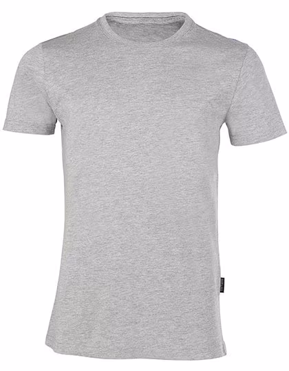 HRM T-Shirt Col Rond en Coton Bio pour Hommes, Grey Melange M, HRM101