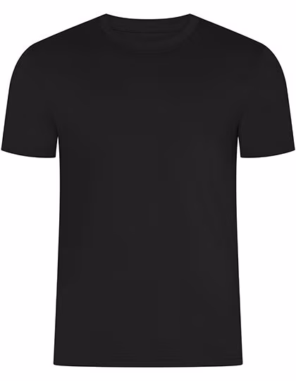HRM T-Shirt Col Rond en Coton Bio pour Hommes, Black XS, HRM103