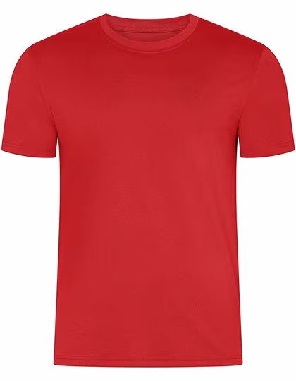HRM T-Shirt Col Rond en Coton Bio pour Hommes, Red M, HRM103