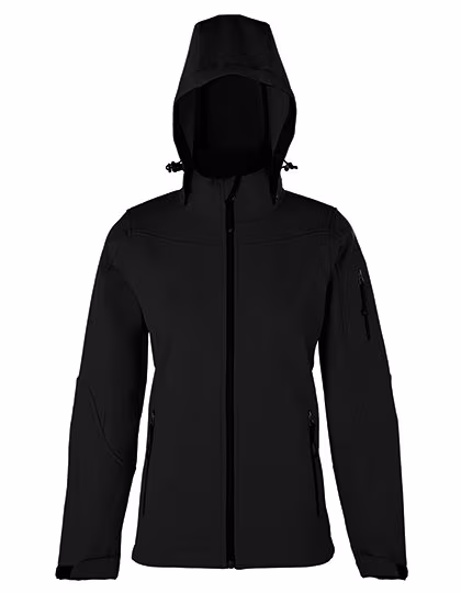 HRM Softshell Jacket with Hood for Women, Navy XXL, HRM1102