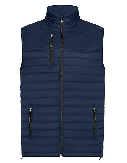HRM Kapuzen Bodywarmer atmungsaktiv wasserabweisend für Herren, Navy L, HRM1301