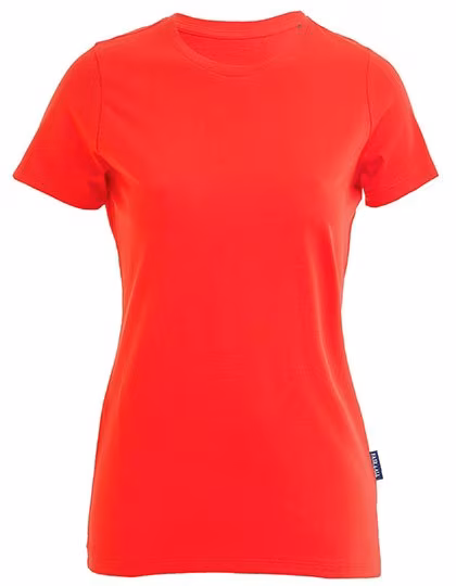 HRM Luxury Rundhals T-Shirt Bio-Baumwolle für Damen, Red XXL, HRM201
