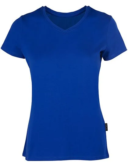 HRM Luxuriöses V-Ausschnitt T-Shirt, Bio-Baumwolle, Royal Blue XL, HRM202