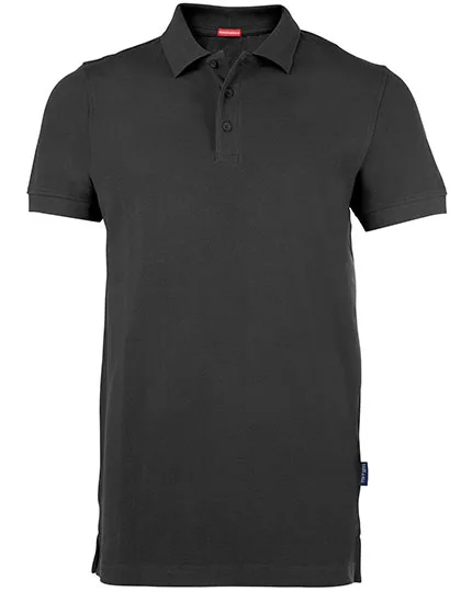 HRM Performance Polo aus Doppel-Piqué für Herren, Dark Grey 5XL, HRM303