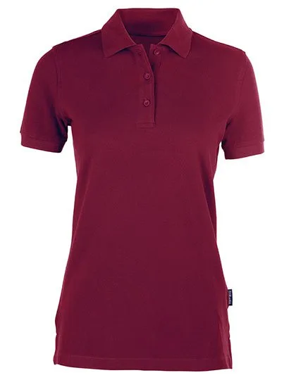 HRM Heavy Polo aus Baumwolle für Damen, Bordeaux S, HRM401