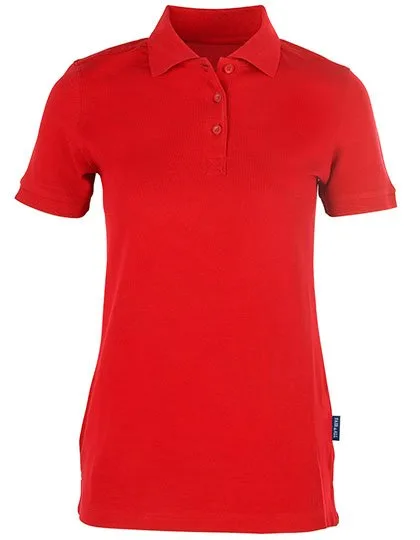 HRM Polo Heavy Stretch en Coton pour Femmes, Red XXL, HRM402