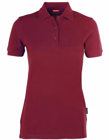 HRM Heavy Performance Polo aus Doppel-Piqué für Damen, Bordeaux XXL, HRM403