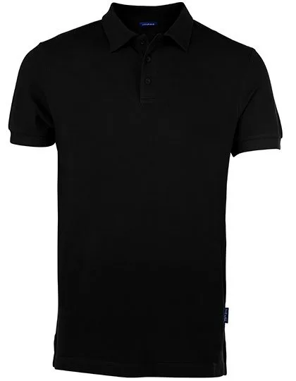 HRM Poloshirt aus 100% Baumwolle für Herren, Black M, HRM501