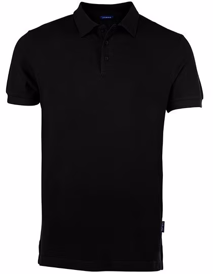 HRM Polo in 100% Cotone da Uomo, Black M, HRM501