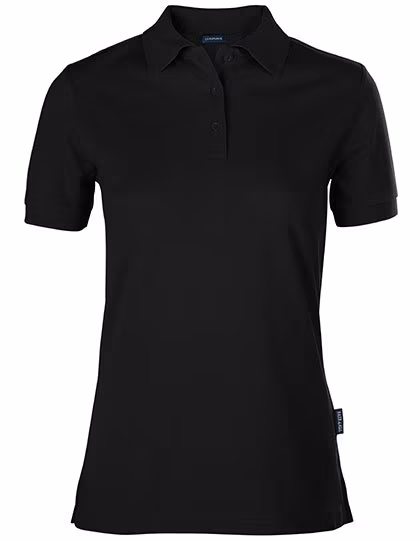 HRM Polo made of Fine-Mesh Piqué for Women, White XL, HRM601
