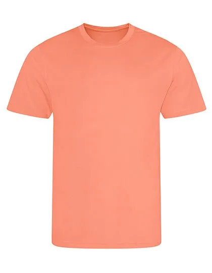 Just Cool Sportliches Kurzarm-T-Shirt mit UV-Schutz, Peach Sorbet 3XL, JC001