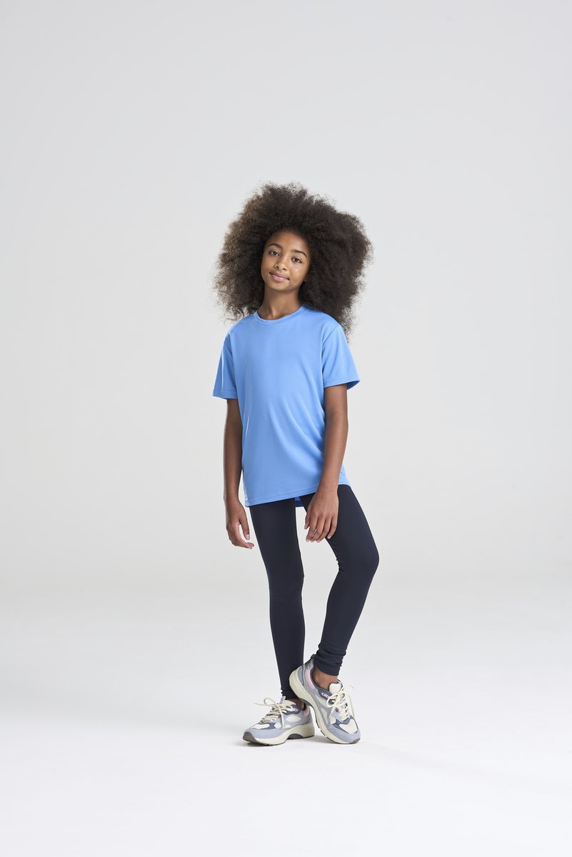 Just Cool Kurzarm-T-Shirt mit UV-Schutz für Kinder, Jade 9/11 (L), JC001J