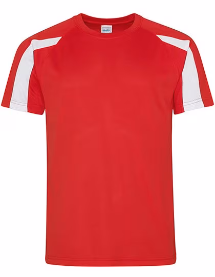 T-Shirt Cool a Contrasto con Maniche Raglan