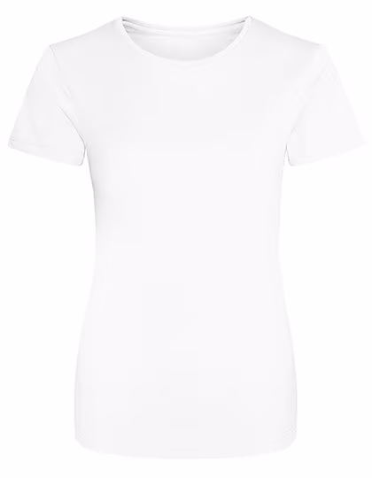 Just Cool Slim-Fit Sport T-Shirt Neon für Damen, Arctic White S, JC005