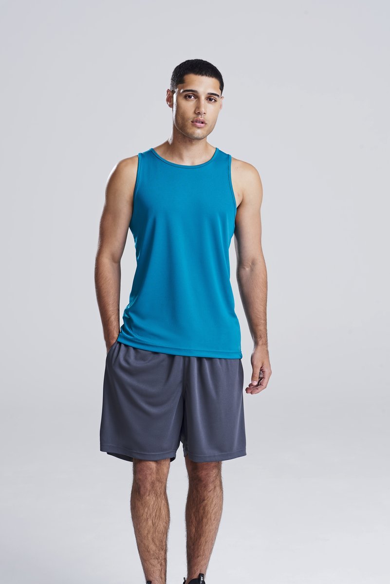 Just Cool Ärmelloses Sportshirt mit Neoteric™-Gewebe, French Navy L, JC007