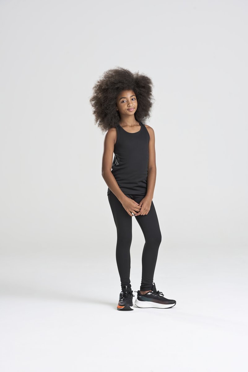 Just Cool Sportliches ärmelloses Kinder T-Shirt, Arctic White 5/6 (S), JC007J