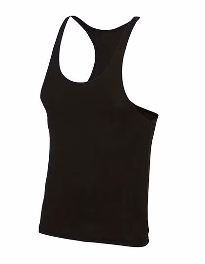 Just Cool Sleeveless Sports Shirt with Neoteric™ Fabric, Jet Black L, JC009