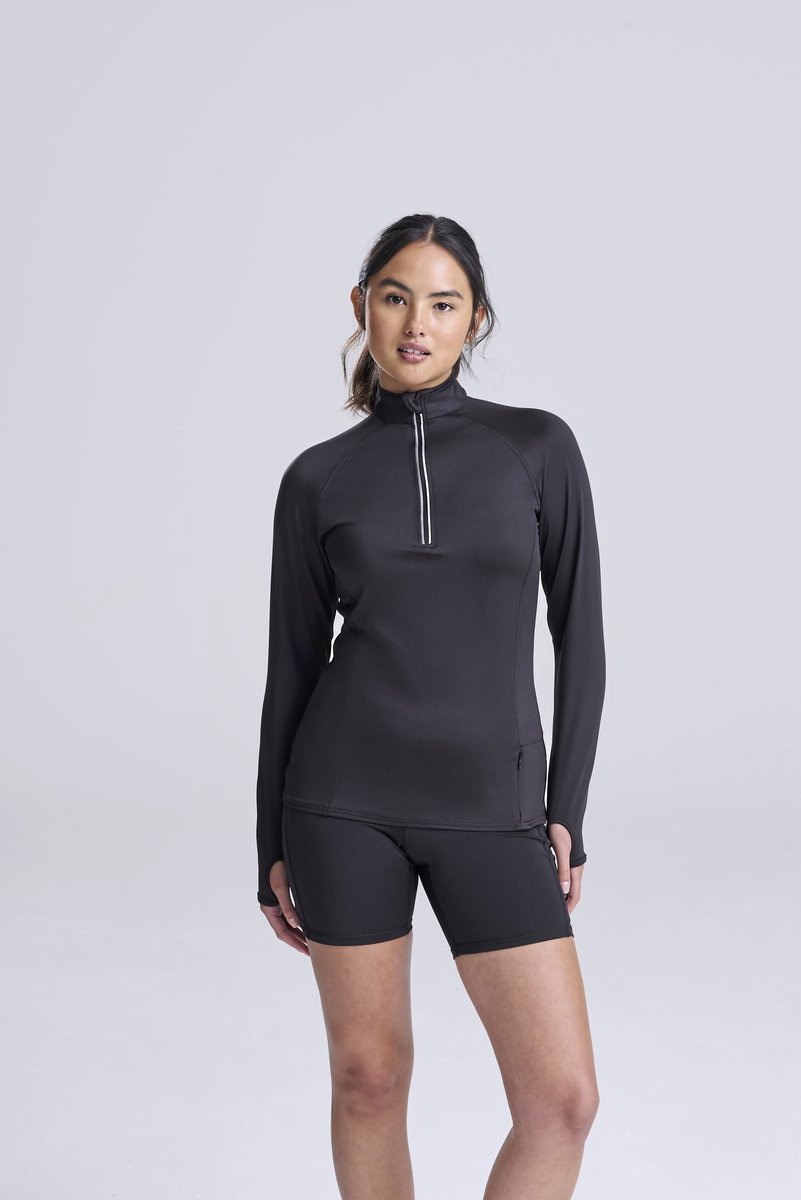 Just Cool Cool-Flex 1/2 Zip Top Slim Fit, French Navy XS, JC035