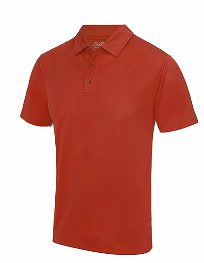 Just Cool Polo manches courtes cool avec patte de boutonnage, Fire Red M, JC040