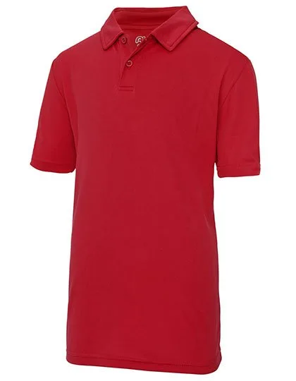 Just Cool Kurzarm-Poloshirt mit Feuchtigkeitsregulierung, Fire Red 12/13 (XL), JC040J