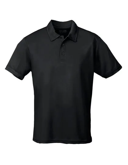 Just Cool Kurzarm-Poloshirt mit Feuchtigkeitsregulierung, Jet Black 3/4 (XS), JC040J