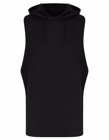 Just Cool Felpa con cappuccio Senza Maniche con 4-Way Stretch, Jet Black S, JC053