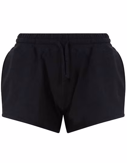 Just Cool Cool Jog Shorts with Drawstring for Women, Jet Black XS, JC074