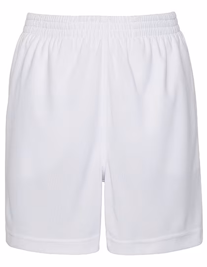 Just Cool Sport Shorts with Key Pocket for Kids, Fire Red 3/4 (XS), JC080J