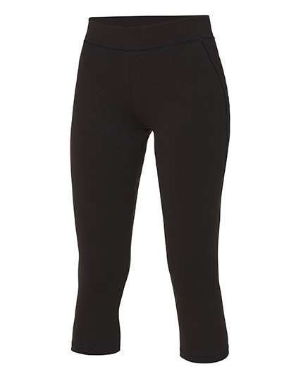 Just Cool CoolFit Capri con tasca portachiavi nascosta, Jet Black XS, JC086