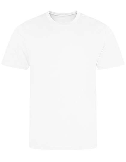 Just Cool Recycled Cool T-Shirt aus Polyester, Arctic White S, JC201