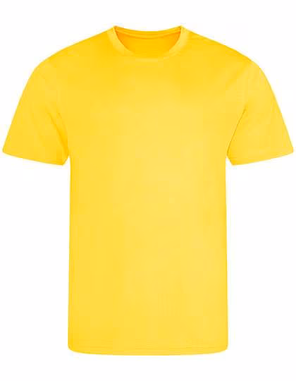 Just Cool Recycled Cool T-Shirt made of Polyester, Sun Yellow 3XL, JC201