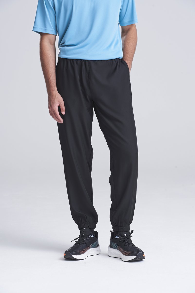Just Cool Aktive Trackpants aus Recycling-Polyester, Jet Black M, JC281