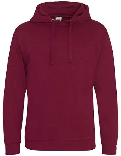 Just Hoods Epic Print Hoodie with Double-Layer Hood, Burgundy XS, JH011