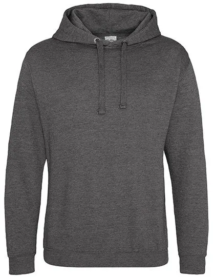 Just Hoods Epic Print Hoodie mit doppellagiger Kapuze, Charcoal (Heather) M, JH011