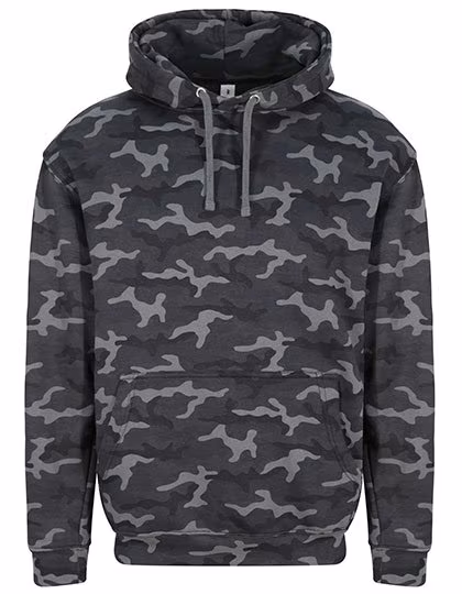 Just Hoods Sweat à capuche Camo avec capuche double épaisseur, Black Camo L, JH014
