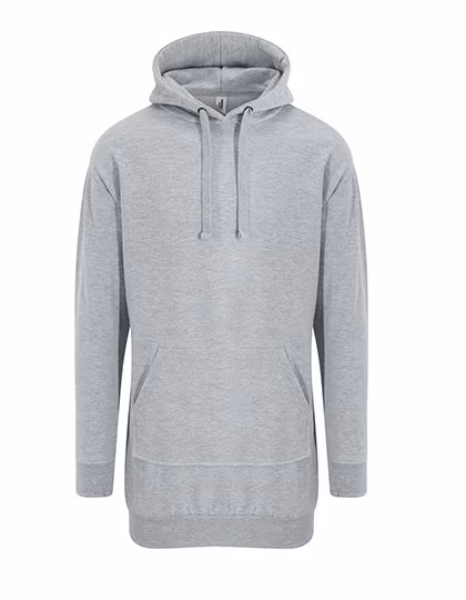 Just Hoods Robe sweat à capuche avec poche kangourou et capuche, Heather Grey XS, JH015