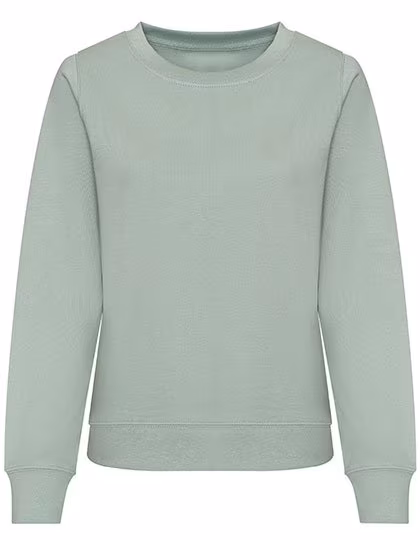 Just Hoods Sweatshirt mit Rundhalsausschnitt für Damen, Dusty Green XXL, JH030F