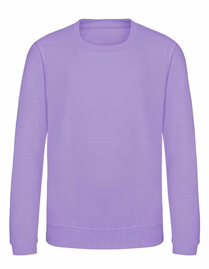 Just Hoods Kids' AWDis Sweat, Baumwollmischung, Rundhals, Digital Lavender 9/11 (L), JH030K