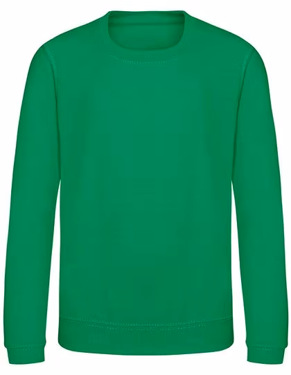 Kids' AWDis Sweat, Baumwollmischung, Rundhals