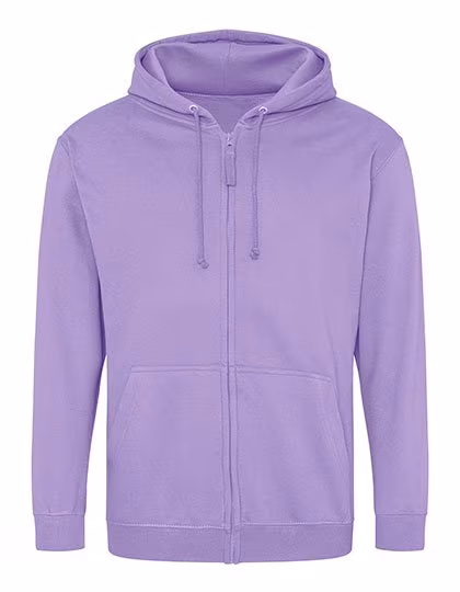Just Hoods Felpa con cappuccio con Zip, Digital Lavender L, JH050