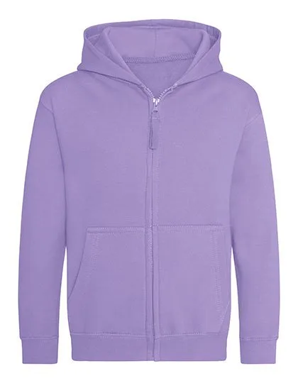 Just Hoods Kapuzen-Sweatjacke für Kinder mit Reißverschluss, Digital Lavender 5/6 (S), JH050K