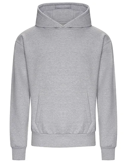 Just Hoods Heavyweight Oversize Hoodie with Hood, Heather Grey S, JH120